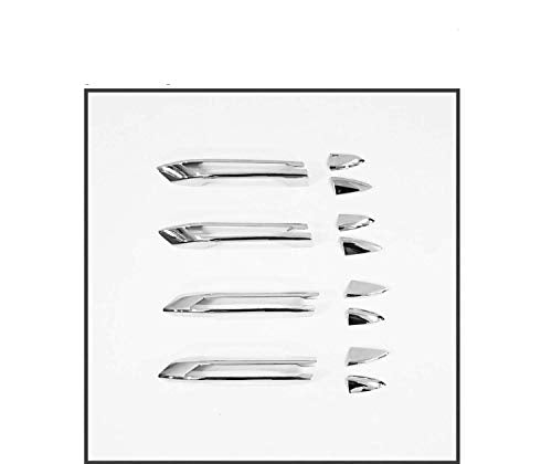 Automaze Door Handle Cover in Chrome for MG Hector, Set of 12 Pc