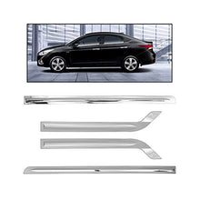 Load image into Gallery viewer, Automaze Car Side Door Beading, Full Chrome for Verna 2017-2019 Models(Hockey Type)