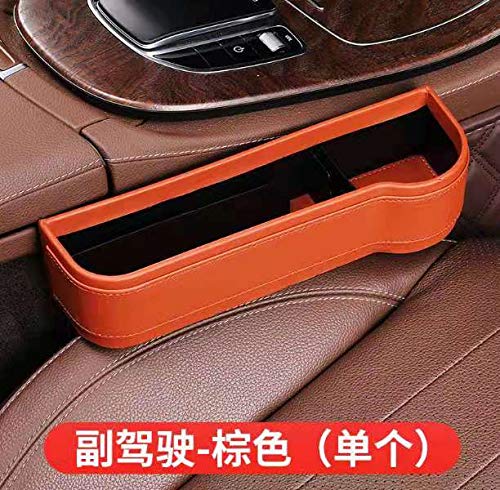 Pu Leather Car Seat Gap Organizer Auto Console Side Storage Box with Cup  Holder Seat Crevice Storage Box for Cellphones