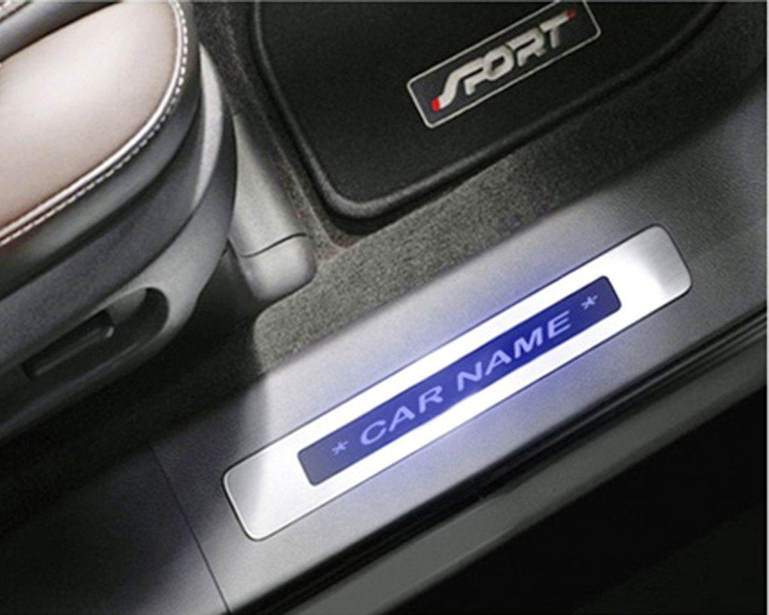 Maruti Suzuki Swift Dzire Door Blue LED Sill Plates-Set of 4 Pcs