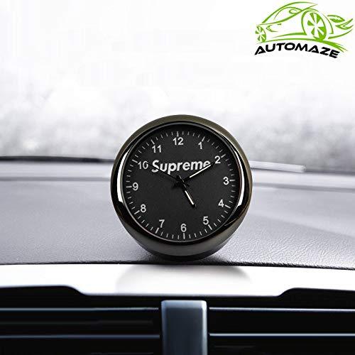 1* Pocket Mini Quartz Analog Watch Stick-On Clock Car Accessories For Car  Auto